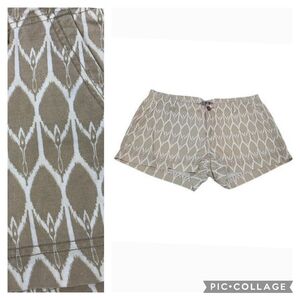 The North Face Women's Size 6 Shorts Maywood Tan White Linen Blend Waist 33" EUC